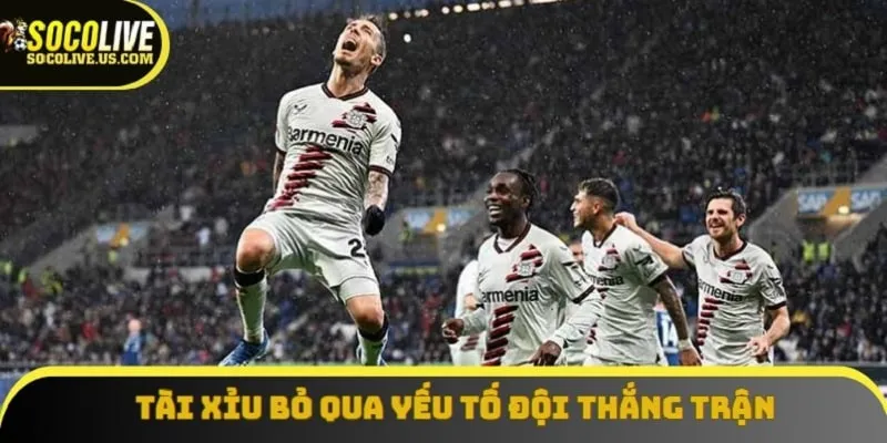 Yếu tố đội nào thắng chỉ mang tính chất vui vẻ trong tài xỉu